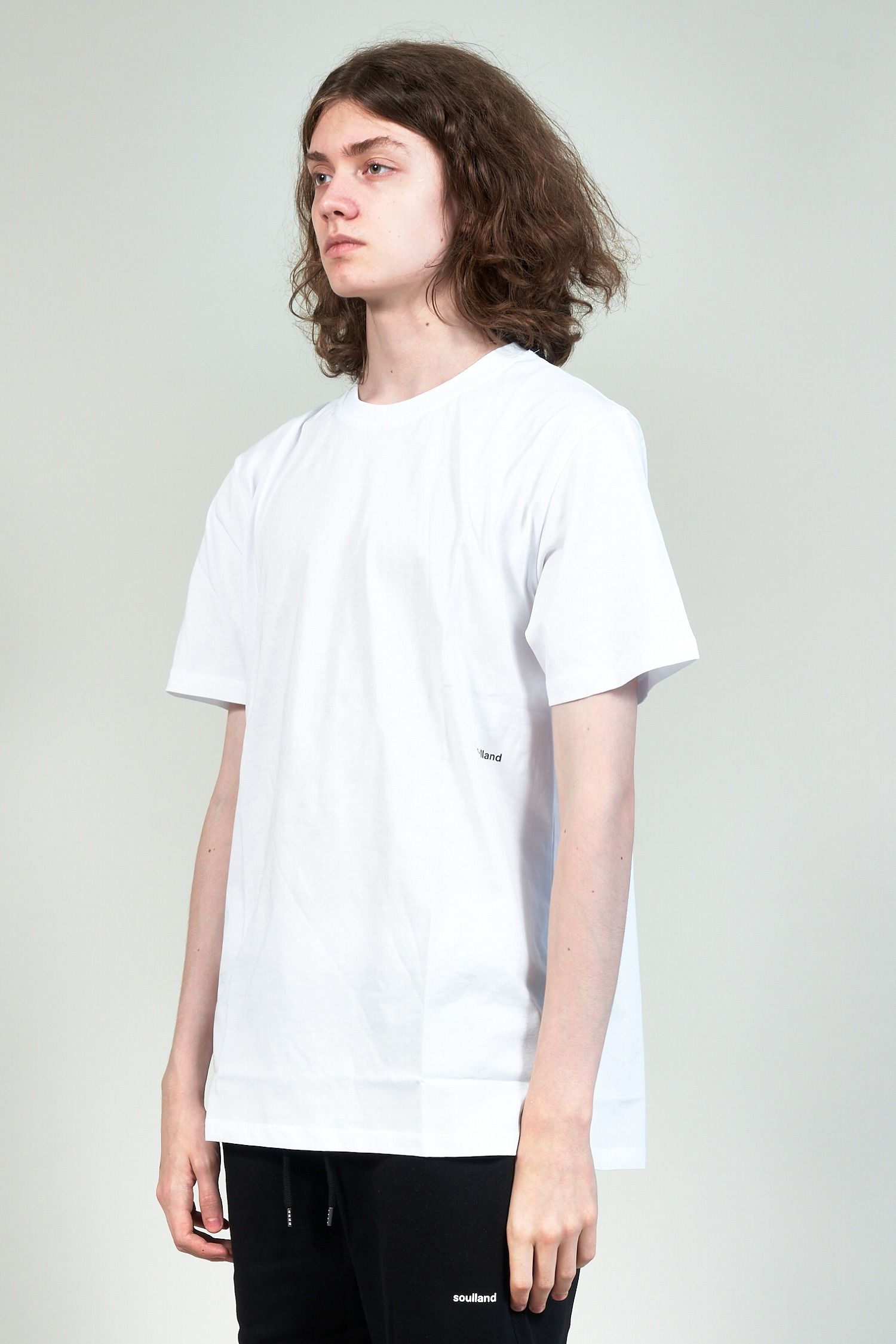 Coffey スモールロゴプリント 半袖Tシャツ ホワイト