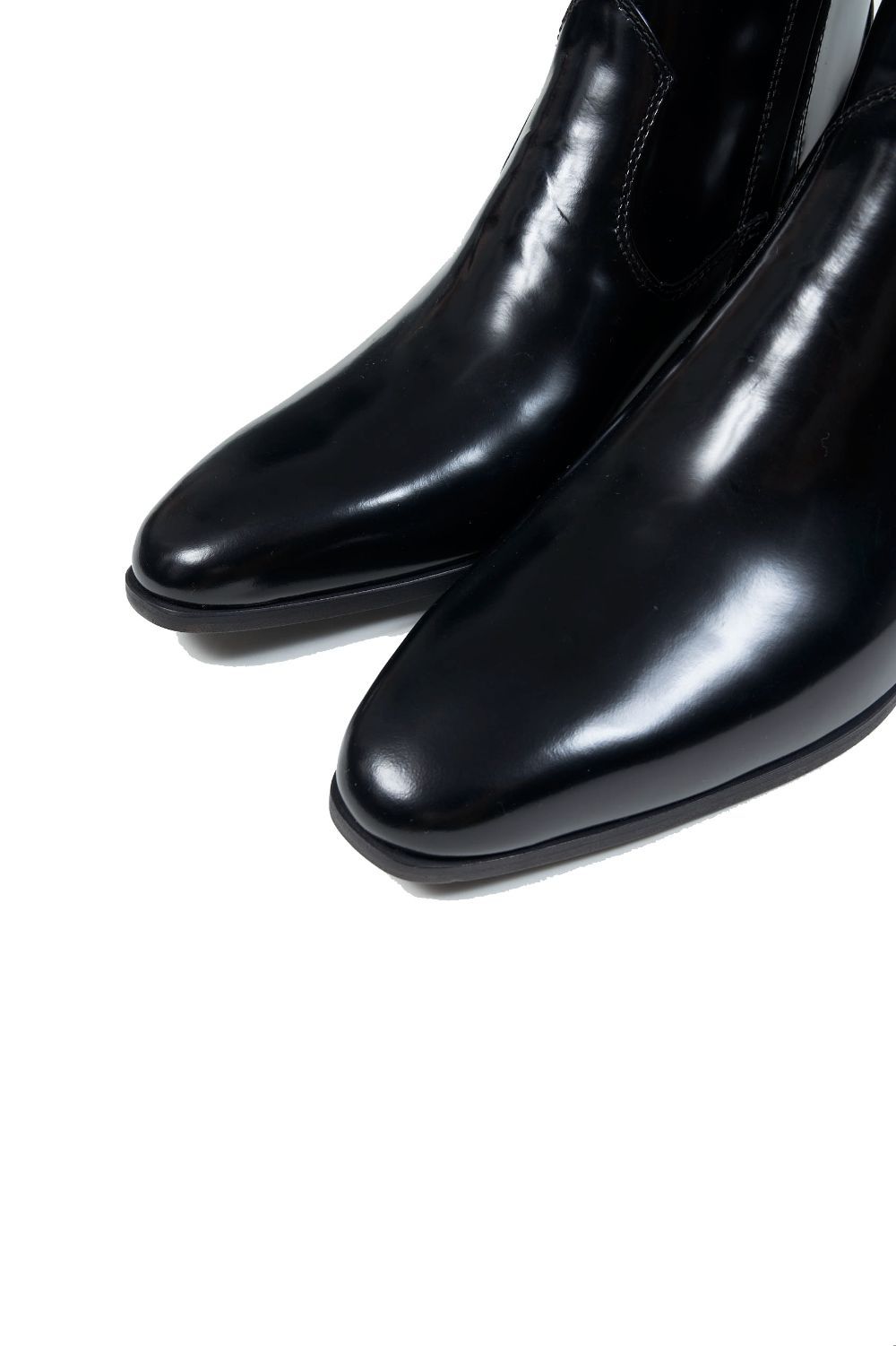 パテント ヒールブーツ 1.8inch ブラック
