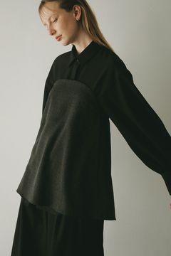ビスチェ セット シャツ チャコール BUSITER SET SHIRTS CHARCOAL GRAY