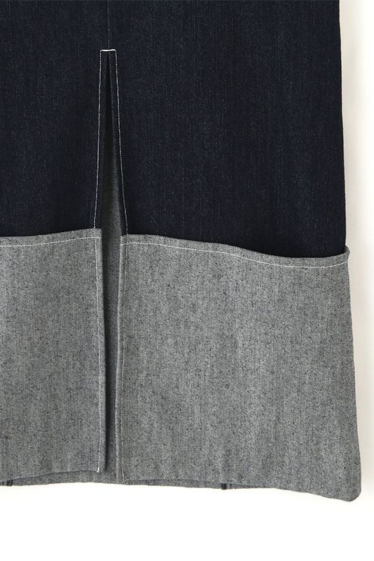 ロールアップ デニム キャミワンピース INDIGO
