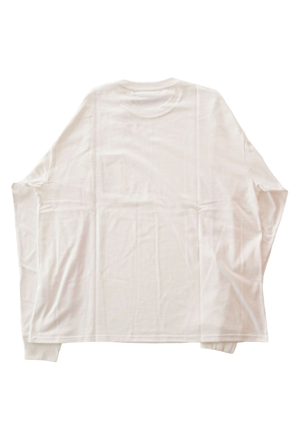 コットン L/S Tシャツ CHAIN ホワイト