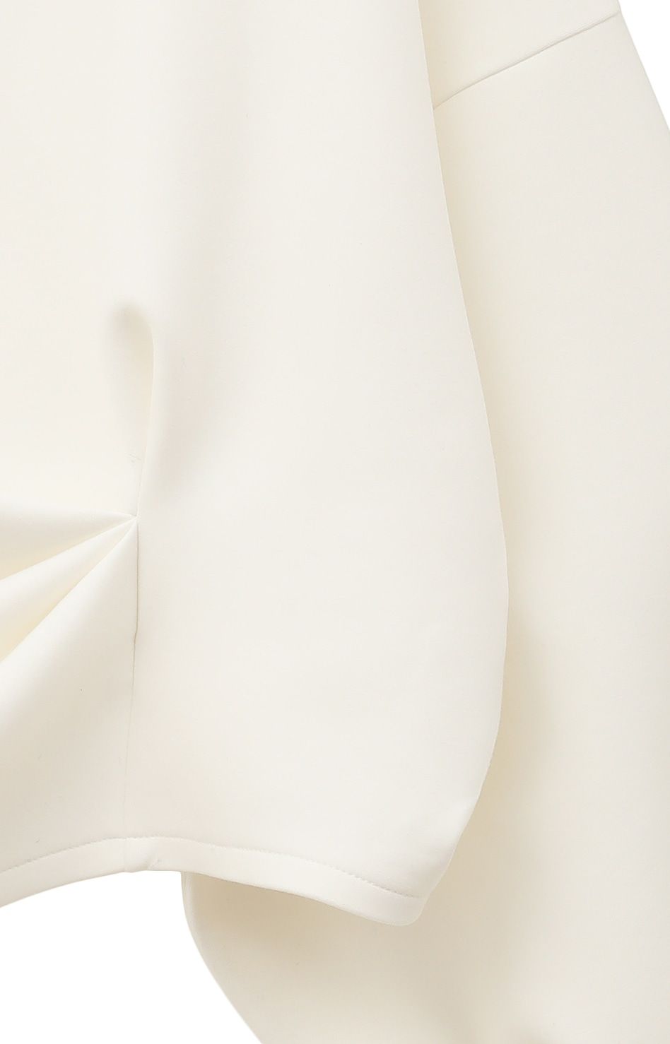 アレンジメント タック オーバー トップス ホワイト ARRANGEMENT TUCK OVER TOPS WHITE