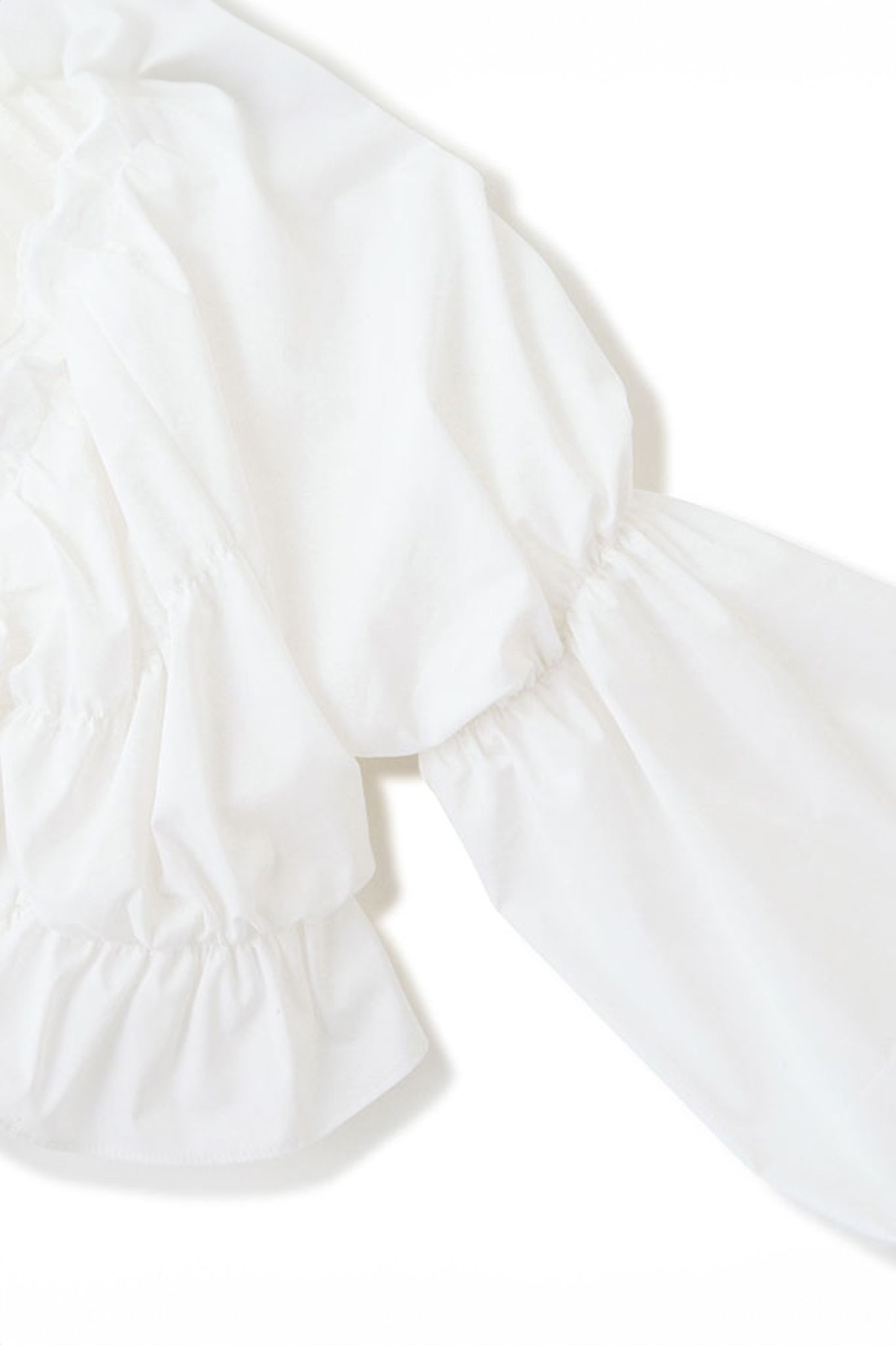 ギャザー ショートボレロ WHITE
