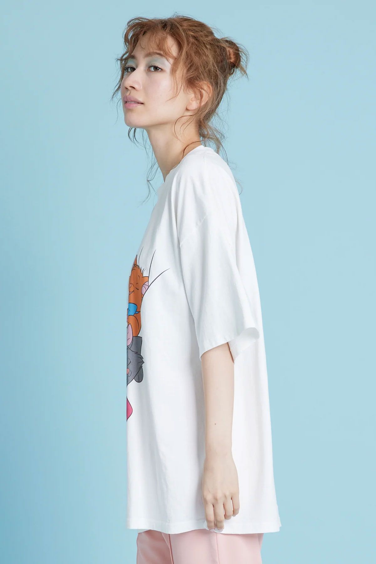 Little Sunny Bite ディズニー Tシャツ マリー ピンク ビック