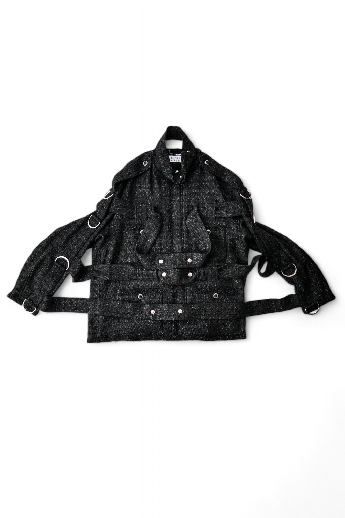 el conductorH - ミックスツイード ボンデージ ジャケット MIXED TWEED BONDAGEFIELD JKT BLACK |  3RD[i]VISION SHOP サーディヴィジョン ショップ