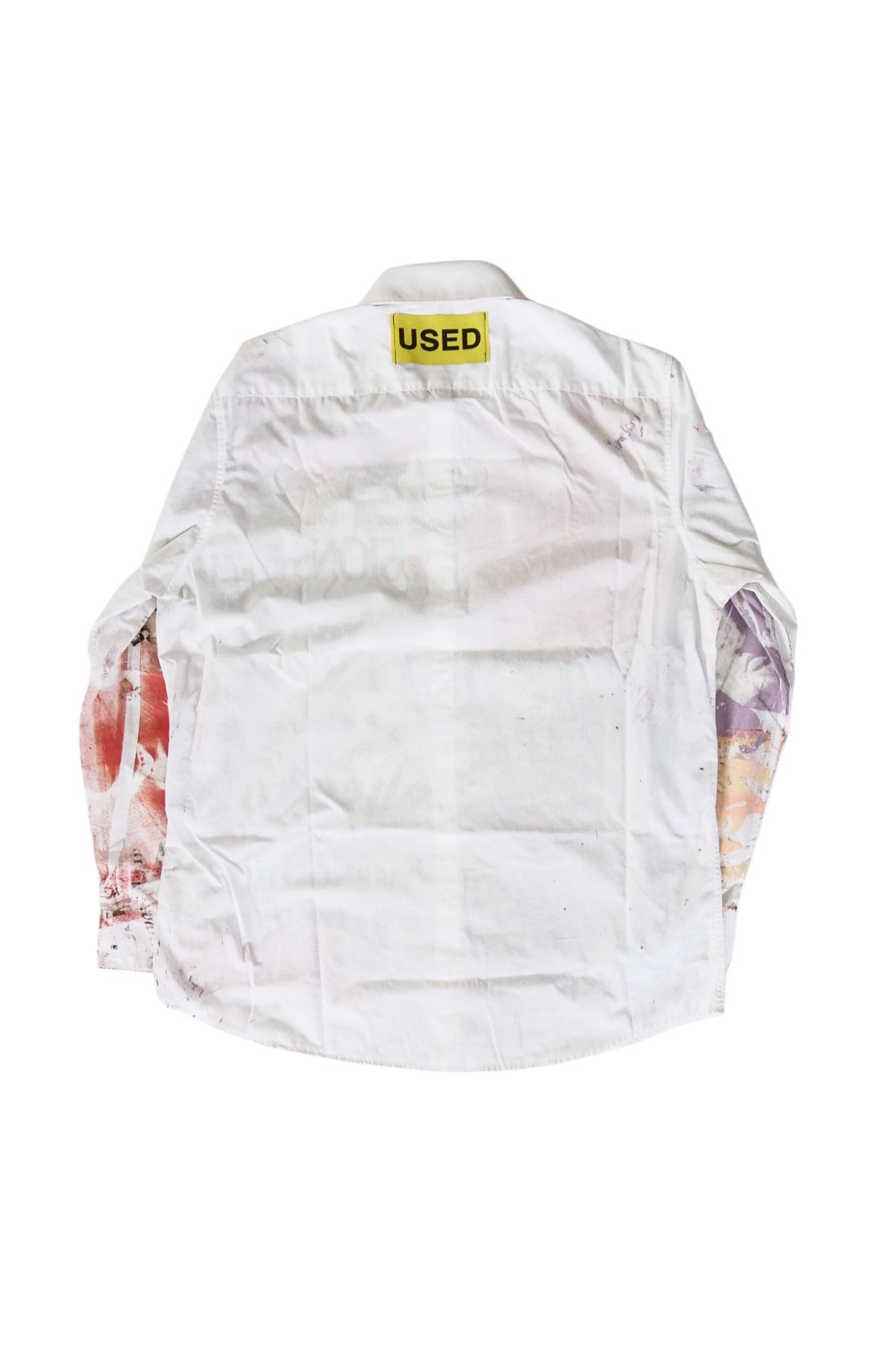 Used Button Down Shirt white sizeM