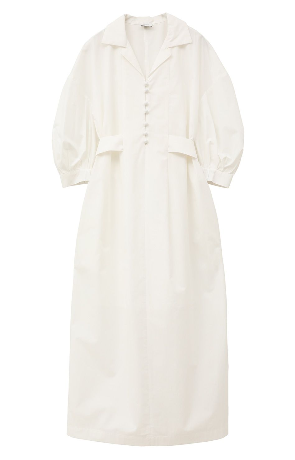 タイプライター ベルト ワンピース White