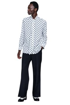 Big Dots tiny Ribbon Shirts ビッグ ドット タイニー リボンシャツ