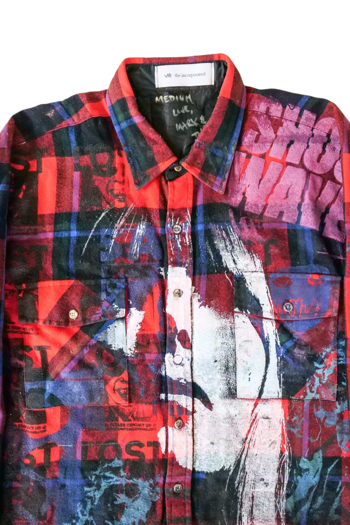Used Button Down Shirt RED sizeM