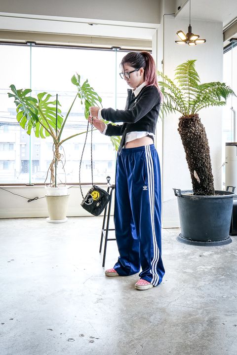 【REST&RECREATION】Cropped Shirt & Crepped Cardigan BLACK