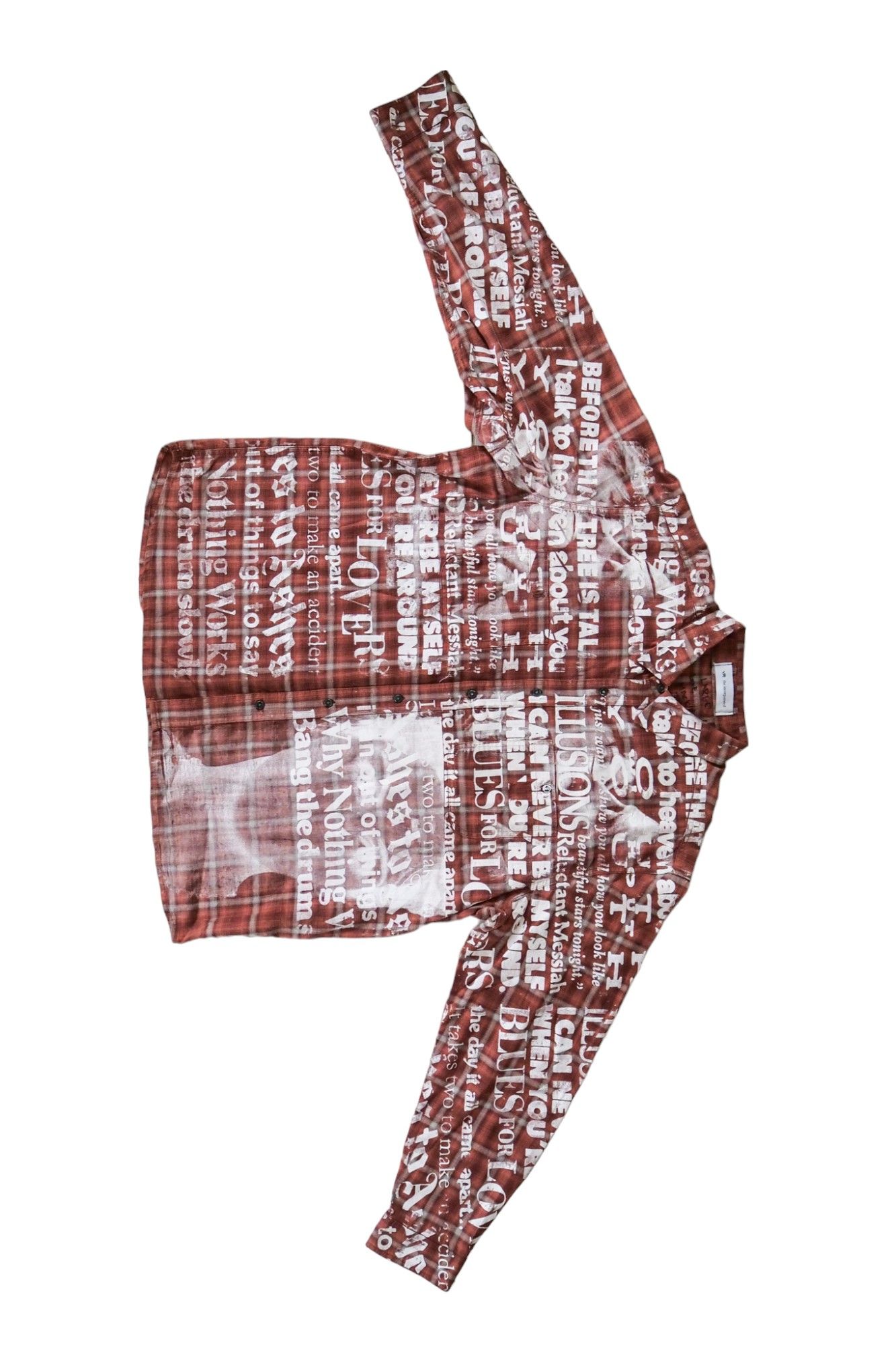 Used Button Down Shirt BROWN sizeL