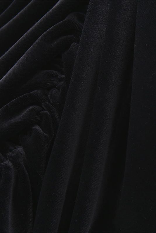 ボリューム スリーブ ラスターブルゾン ブラック