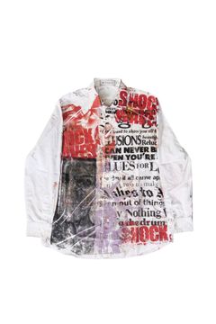 Used Button Down Shirt white sizeM