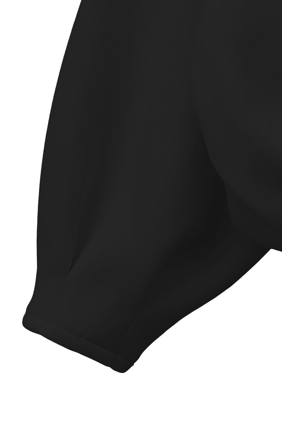 アレンジメント タック オーバー トップス ブラック ARRANGEMENT TUCK OVER TOPS BLACK