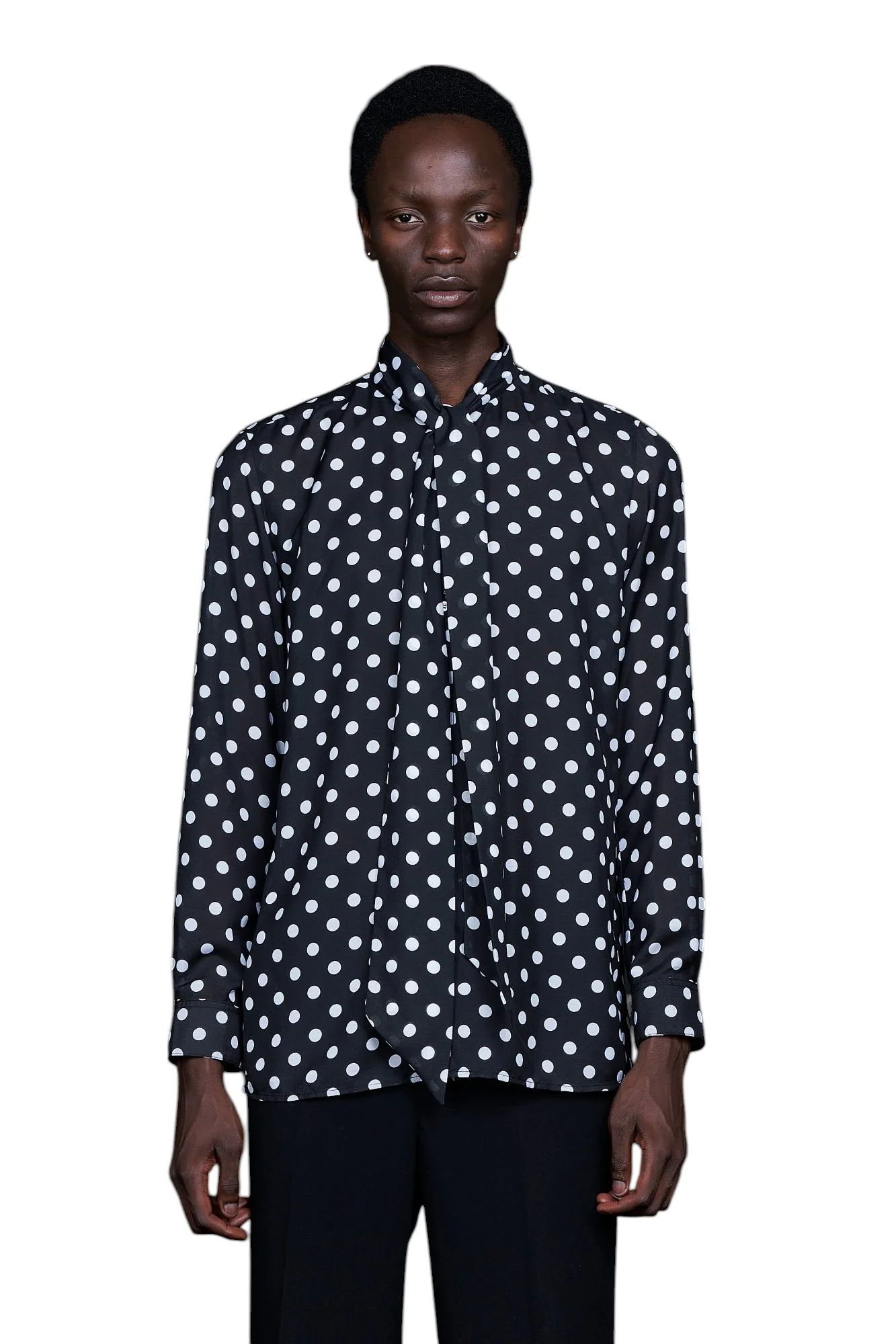 Big Dots tiny Ribbon Shirts ビッグ ドット タイニー リボンシャツ