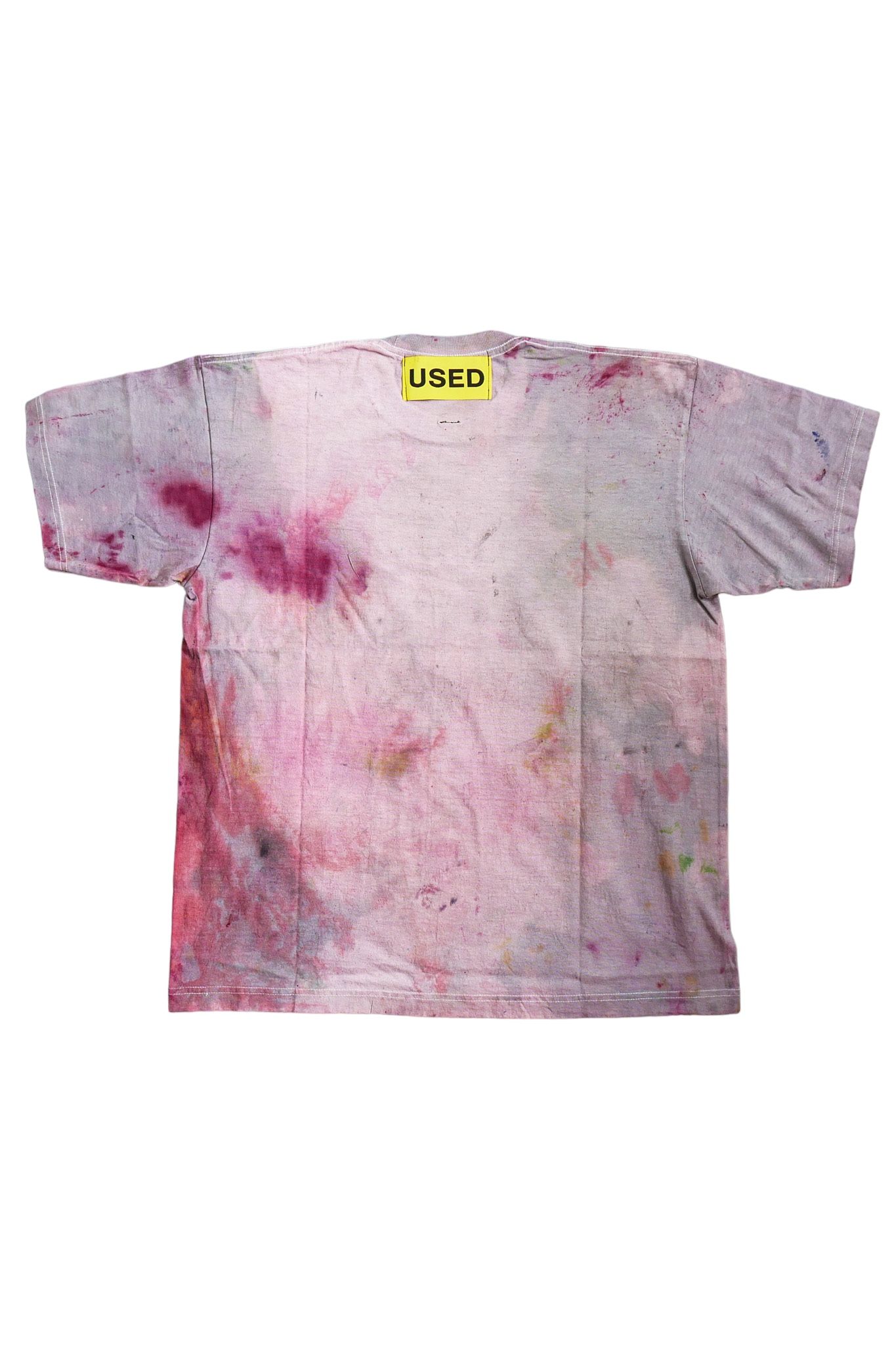 "TEST T" グラフィックプリント 半袖Tシャツ タイダイ