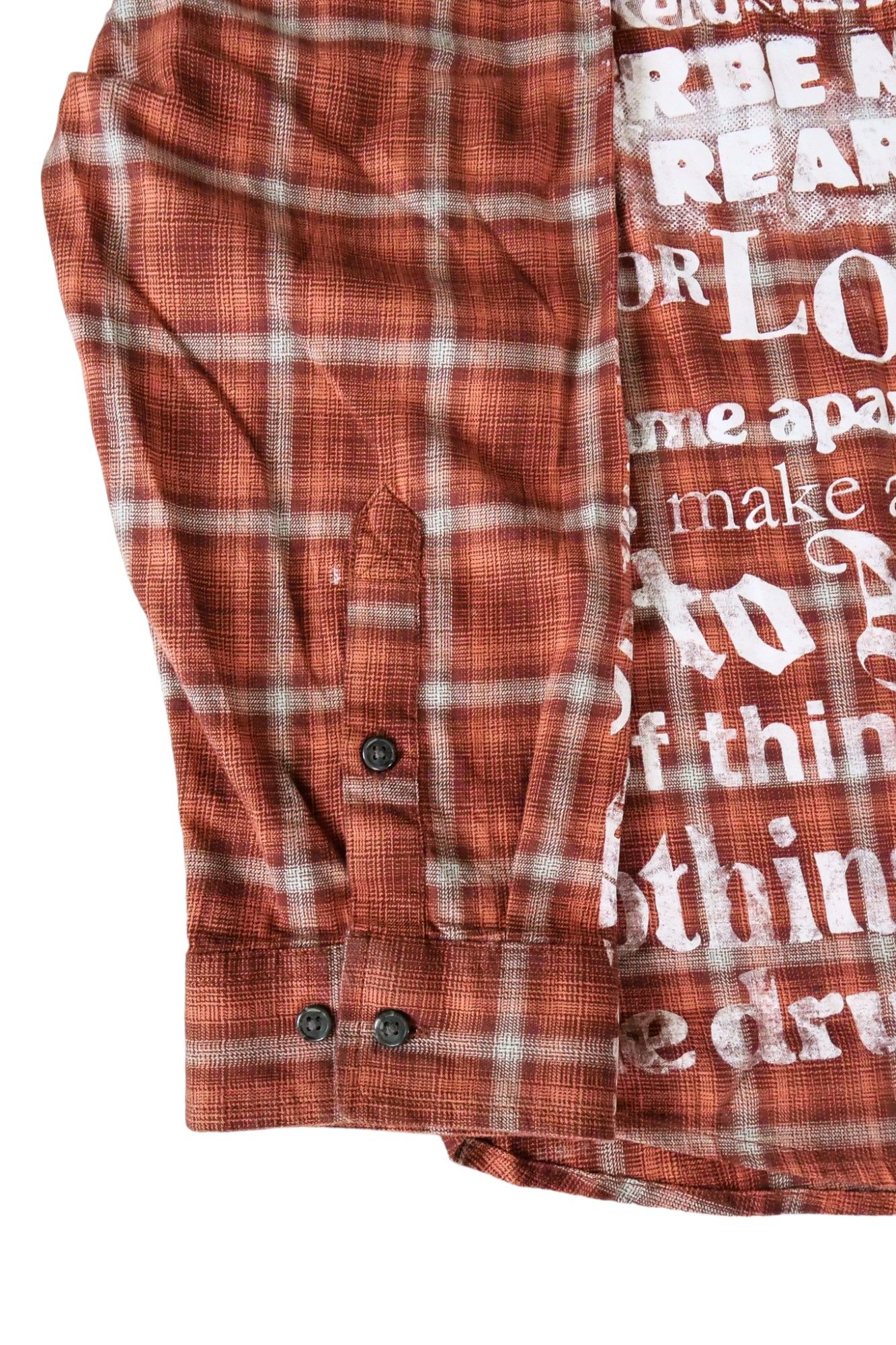 Used Button Down Shirt BROWN sizeL