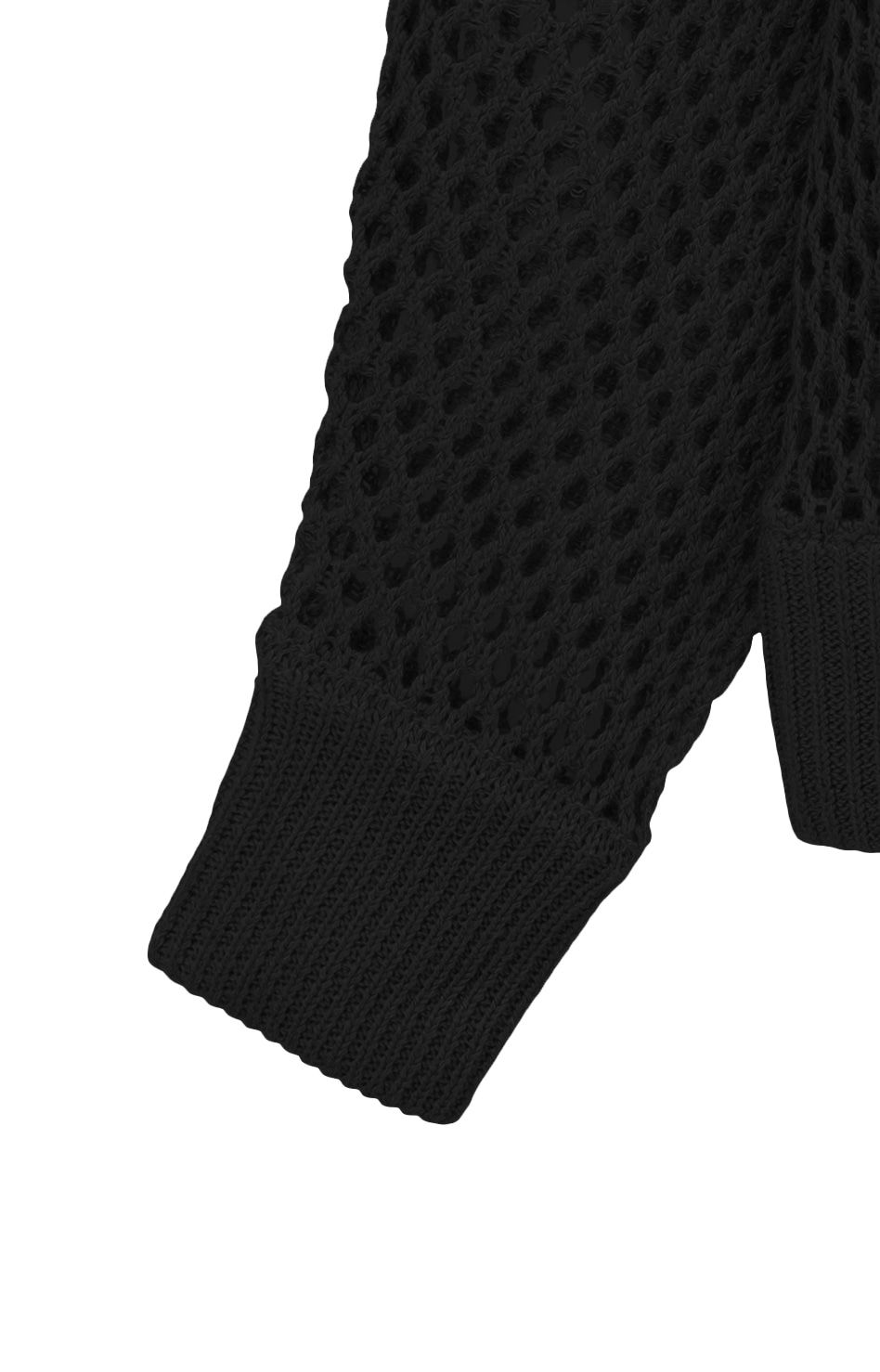 Mesh Knit Tops メッシュニット ブラック