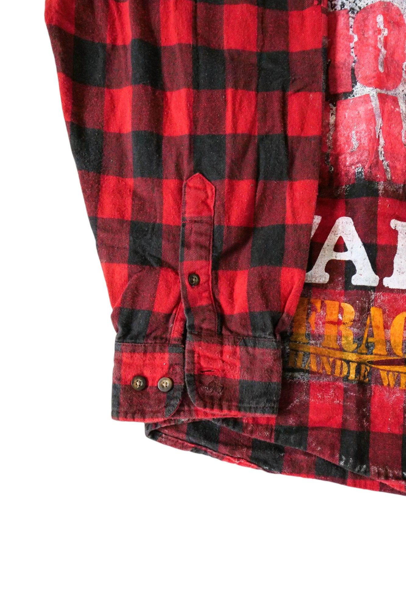 Used Button Down Shirt RED sizeXL