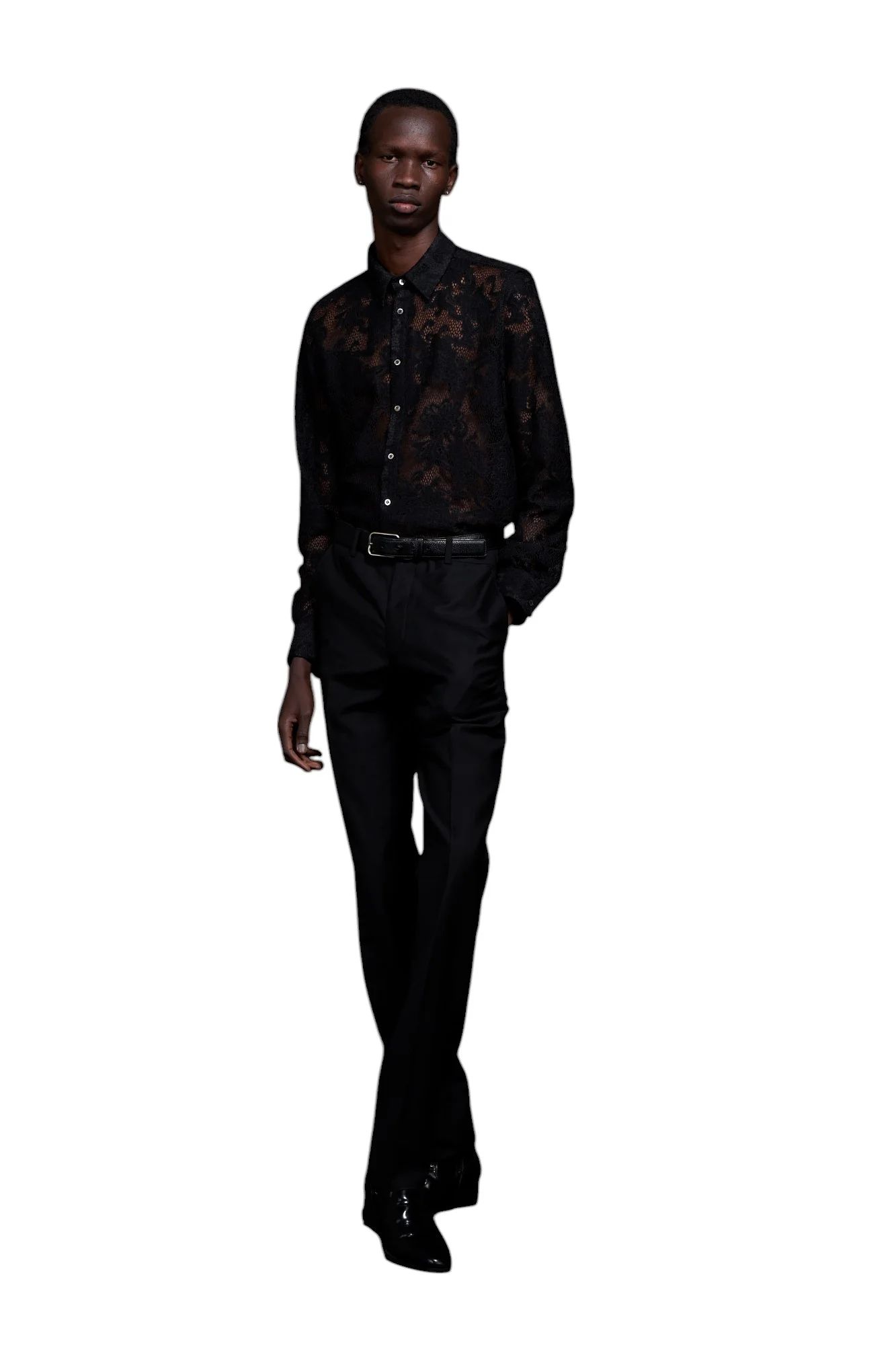 Raschel Lace Regular Shirt ラッセルレースレギュラーシャツ