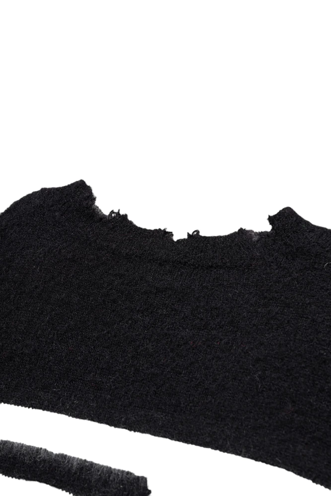 ランダム マリン ボーダーニット Random Marine Border Crashed Knit BLACKxWHITE