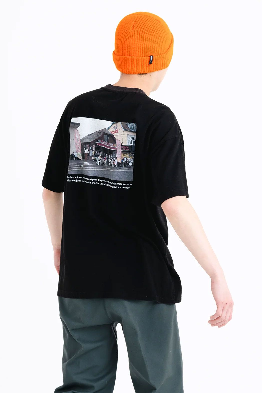Luke Stephenson(ルーク・ステファンソン) × little sunny bite コラボ アイスクリーム プリント 半袖 Tシャツ ブラック