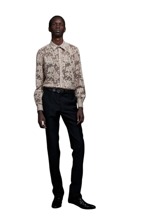 Raschel Lace Regular Shirt ラッセルレースレギュラーシャツ