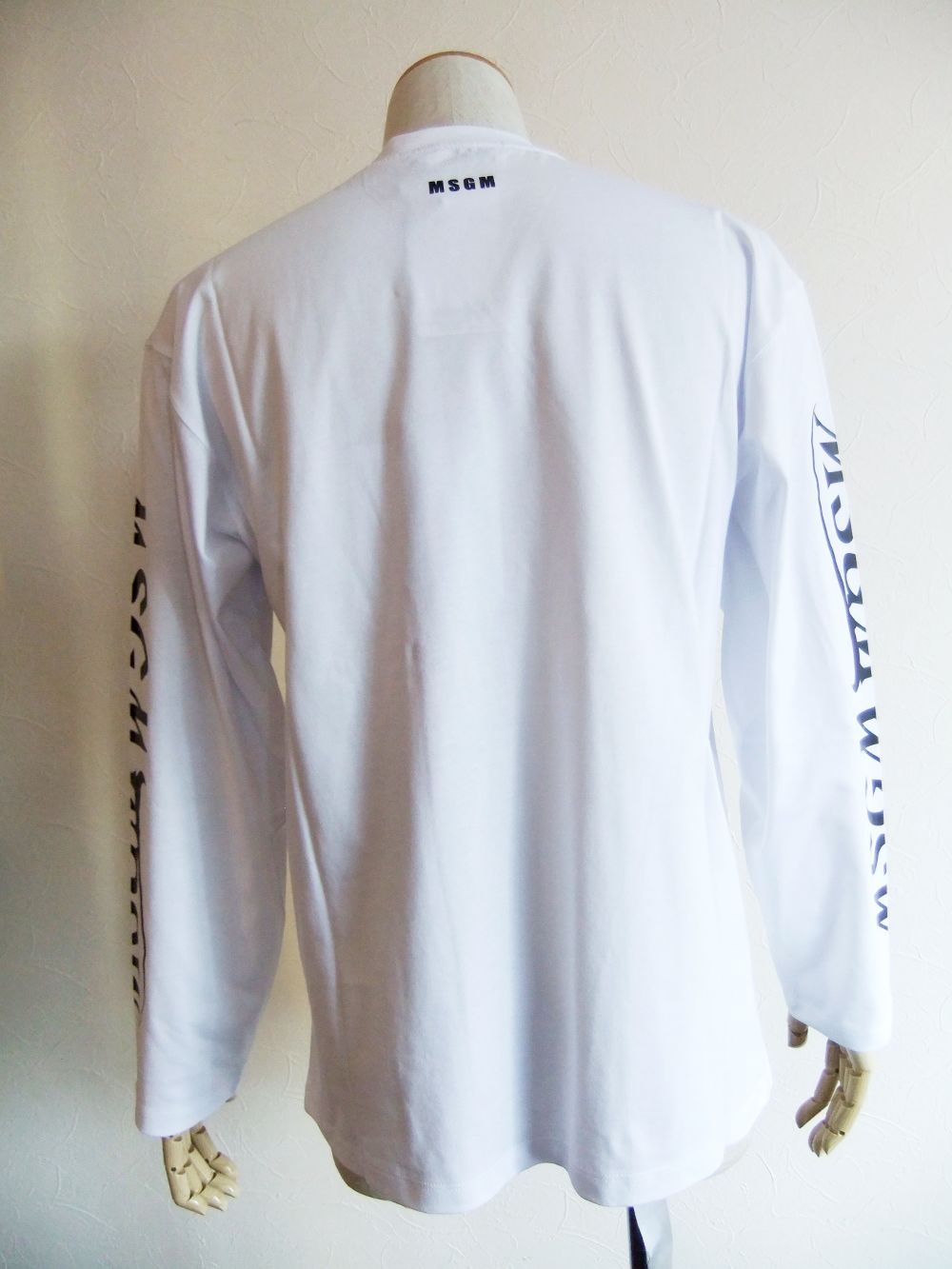袖ロゴ コットン 長袖 Tシャツ   MM82