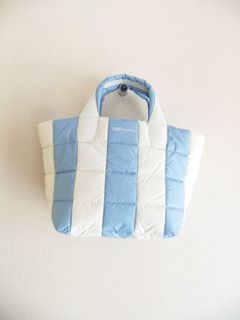 PORTER SMALL TOTE MATT STRIPES ポーター トート スモール バッグ  (ブルー×ホワイト)