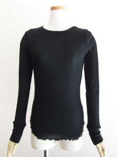 テレコ コットン Tシャツ (ブラック) K125501M