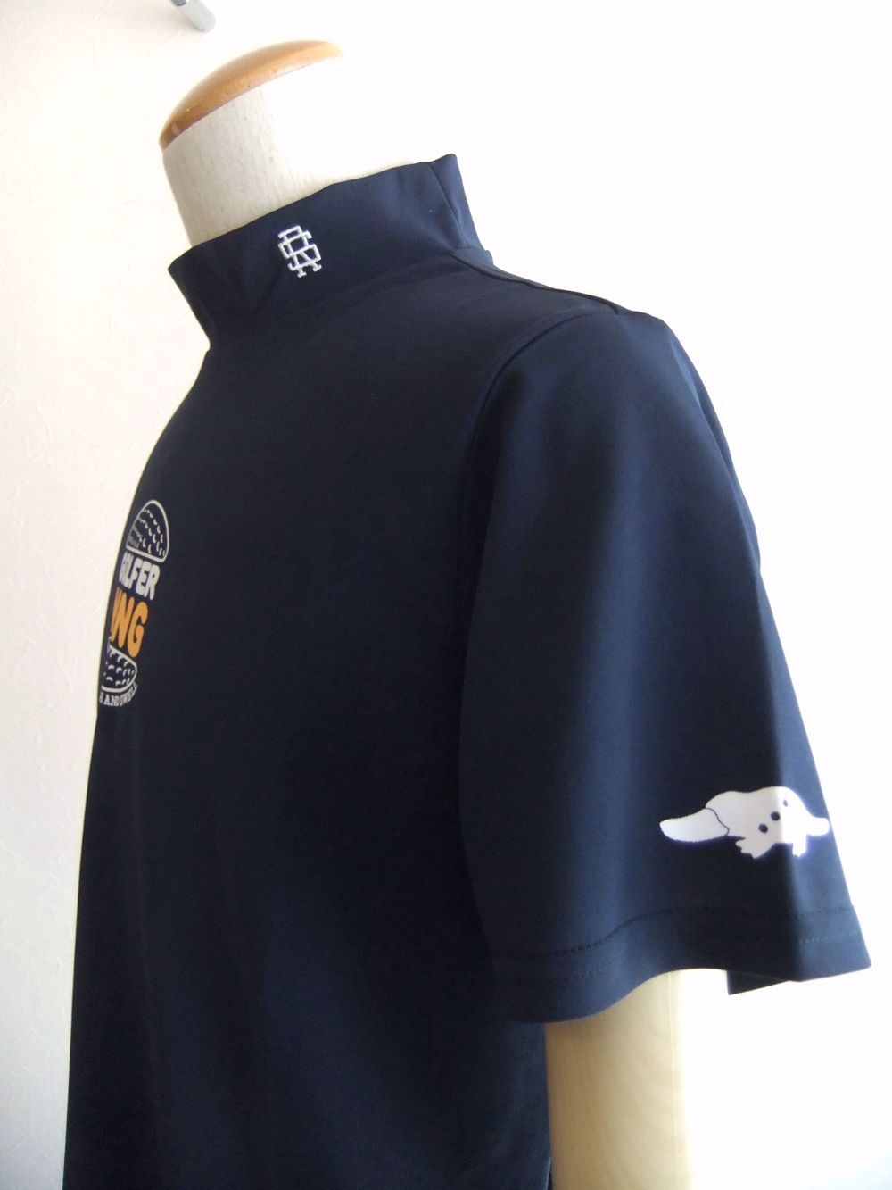 GOLFER KING MOCK  (ネイビー)  半袖モックネック シャツ  RSM-25026