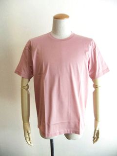 マーセライズ クルーネック Tシャツ (ピンク)
