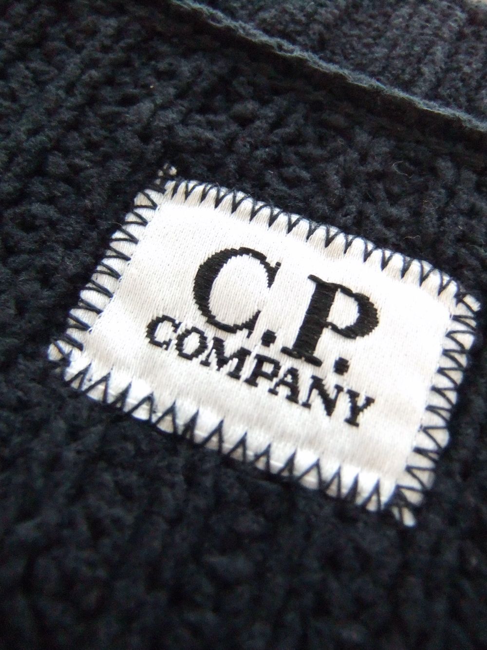 C.P. COMPANY - CHENILLE COTTON CREW NECK KNIT (ネイビー) クルー