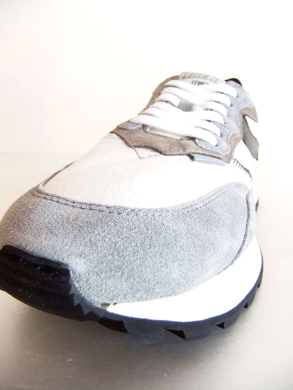 QWARK HYPE MAN  ( WHITE/GRAY )  ナイロン × スエード  スニーカー