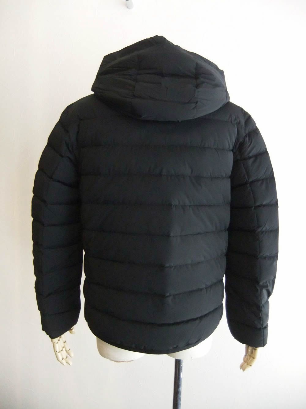 JACK-Z  (ブラック)   撥水 ストレッチナイロン フーデッドダウンジャケット