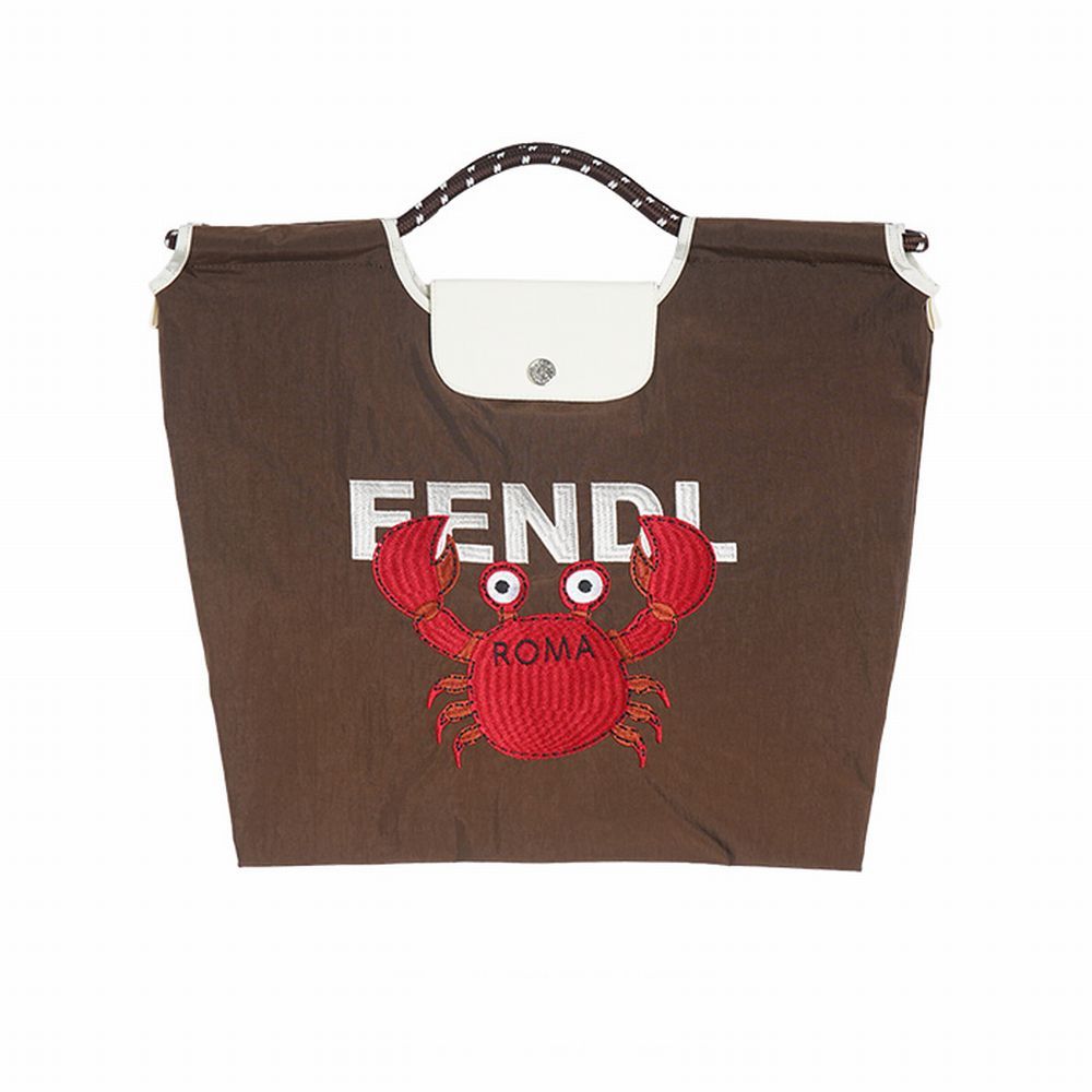 【MICALLE MICALLE Account】 HOMMAGE  CRAB MOTIF FLAP BAG  オマージュ フラップ トートバッグ  MAD115GEB