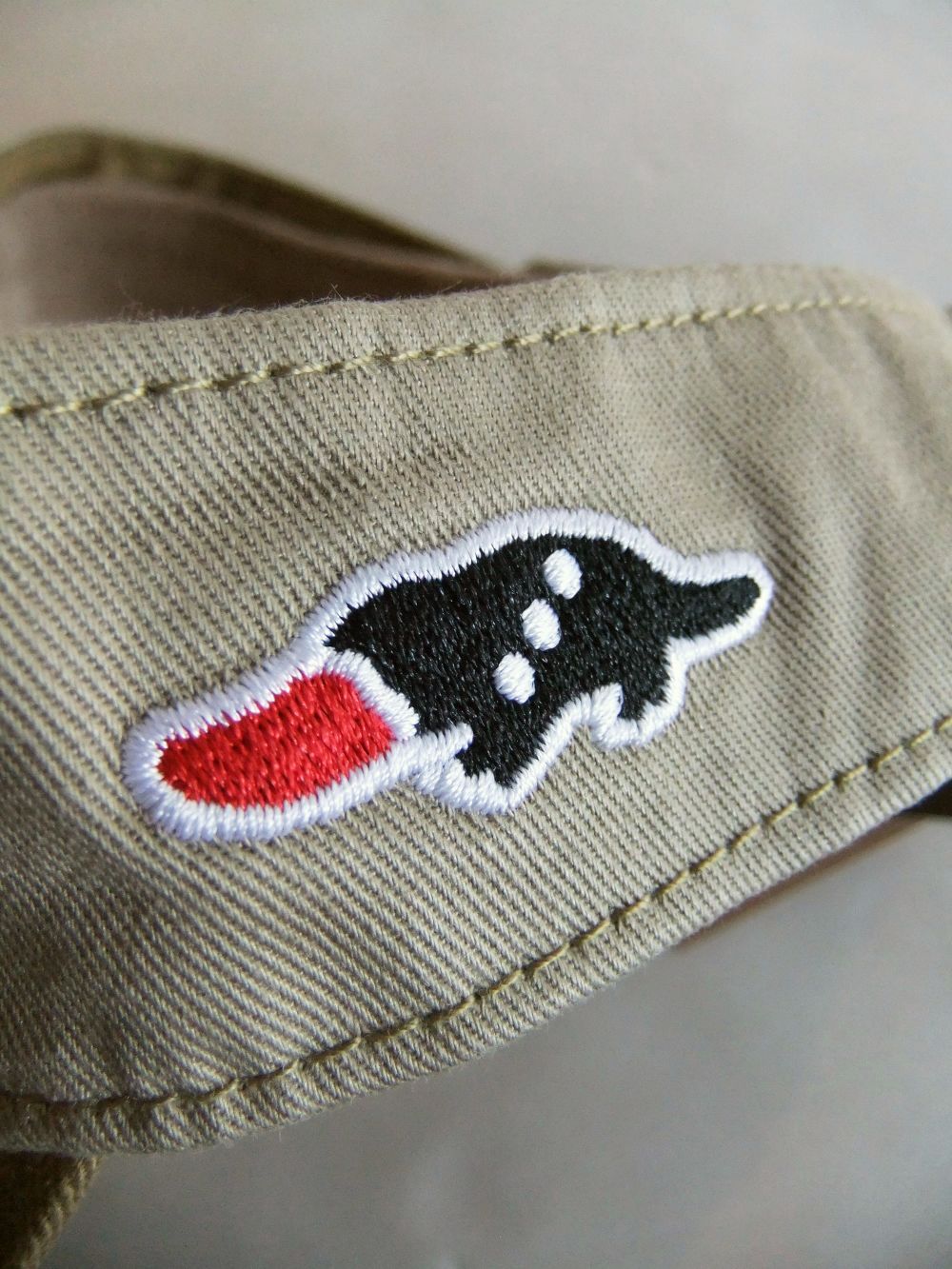 DUCKBILLS SUN VISOR (ベージュ) ロゴ入りサンバイザー  RSA-22006