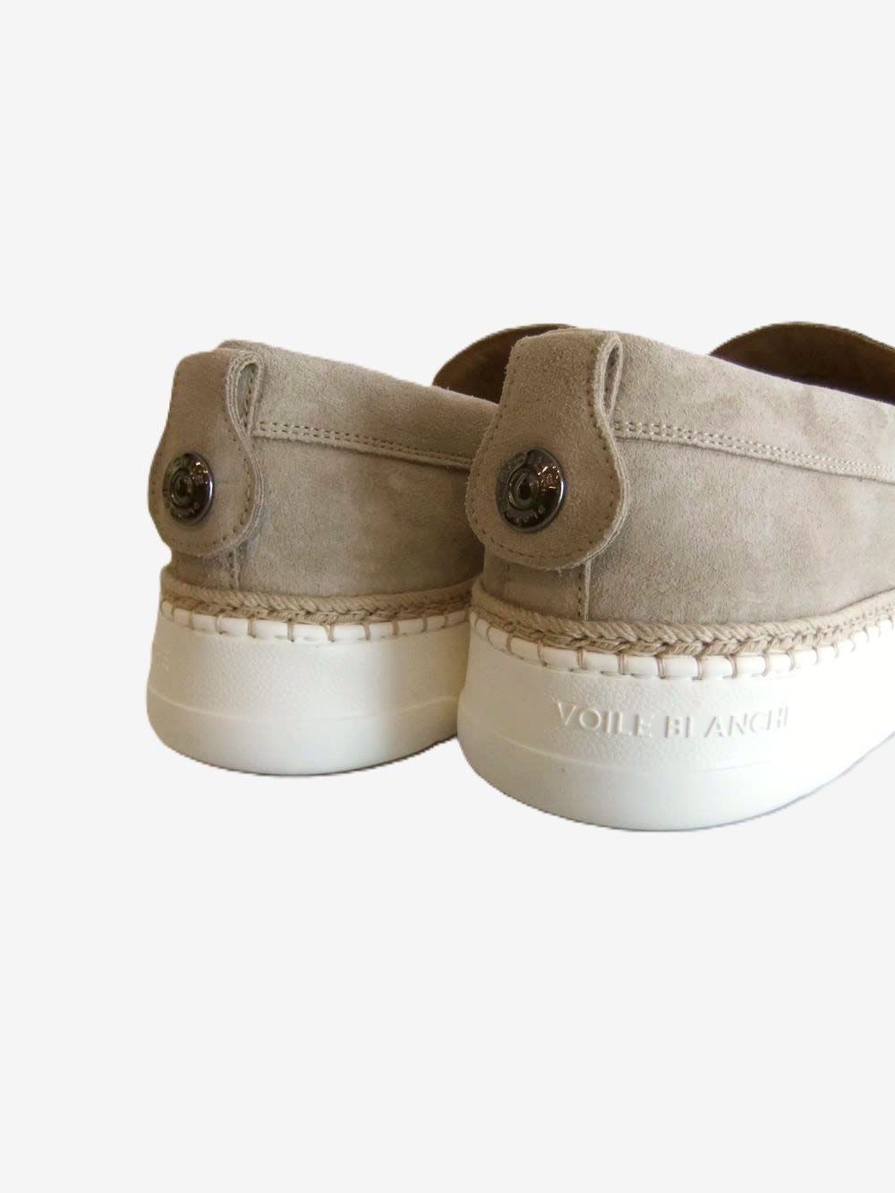 LAYTON MOK   (ベージュ)  スウェード レザー ローファー