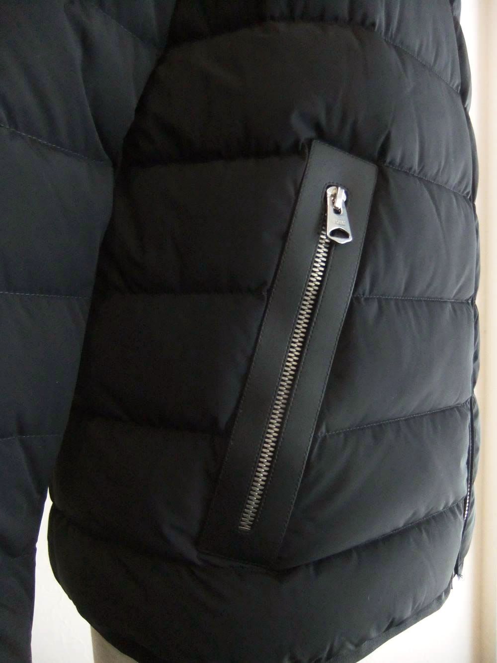 JACK-Z  (ブラック)   撥水 ストレッチナイロン フーデッドダウンジャケット