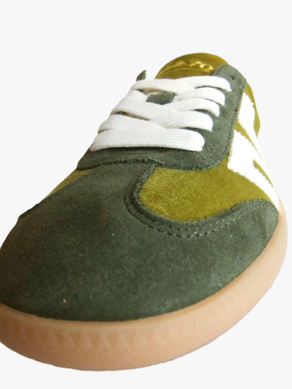 【BACK 70】 CLOUD VELVET TAUPE BUTTER 70   （グリーン） クラウド ベルベット スニーカー