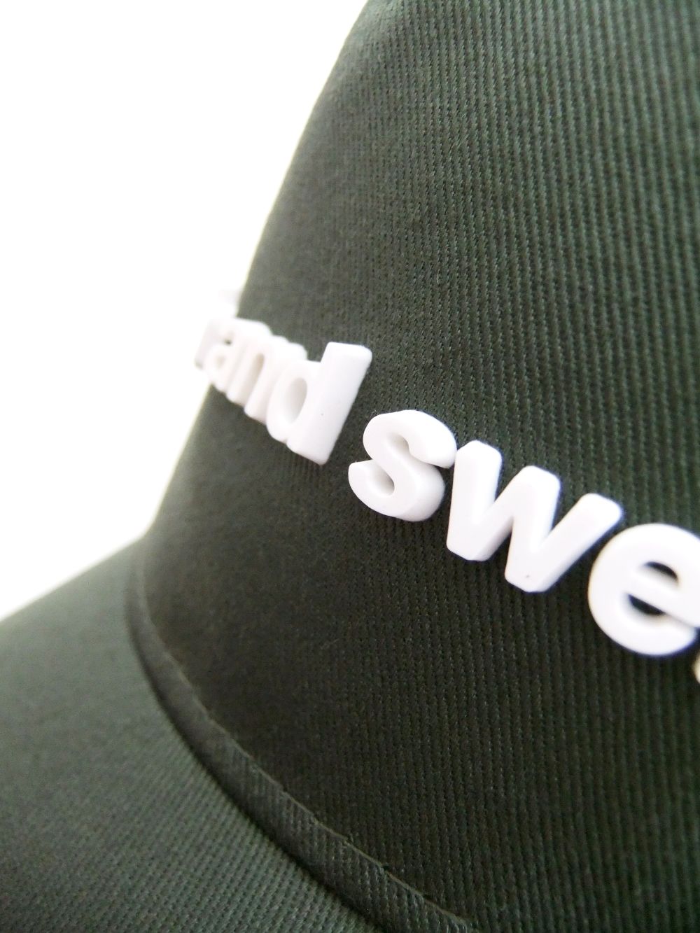 SIMPLE B.B. CAP  ( オリーブ )  ロゴ入りキャップ