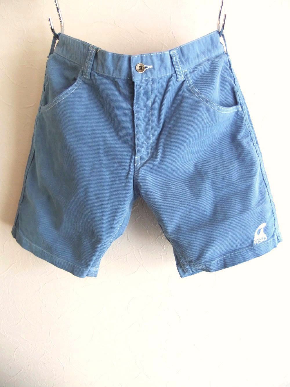 VIRGINIA SHORTS (ブルー)  サマーコーデュロイ ストレッチ ハーフパンツ   RSM-25068
