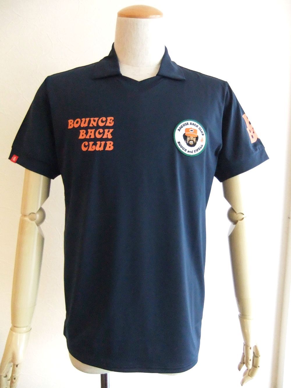 B.B.C. SKIPPER  (ネイビー)   半袖スキッパーポロ  RSM-21040