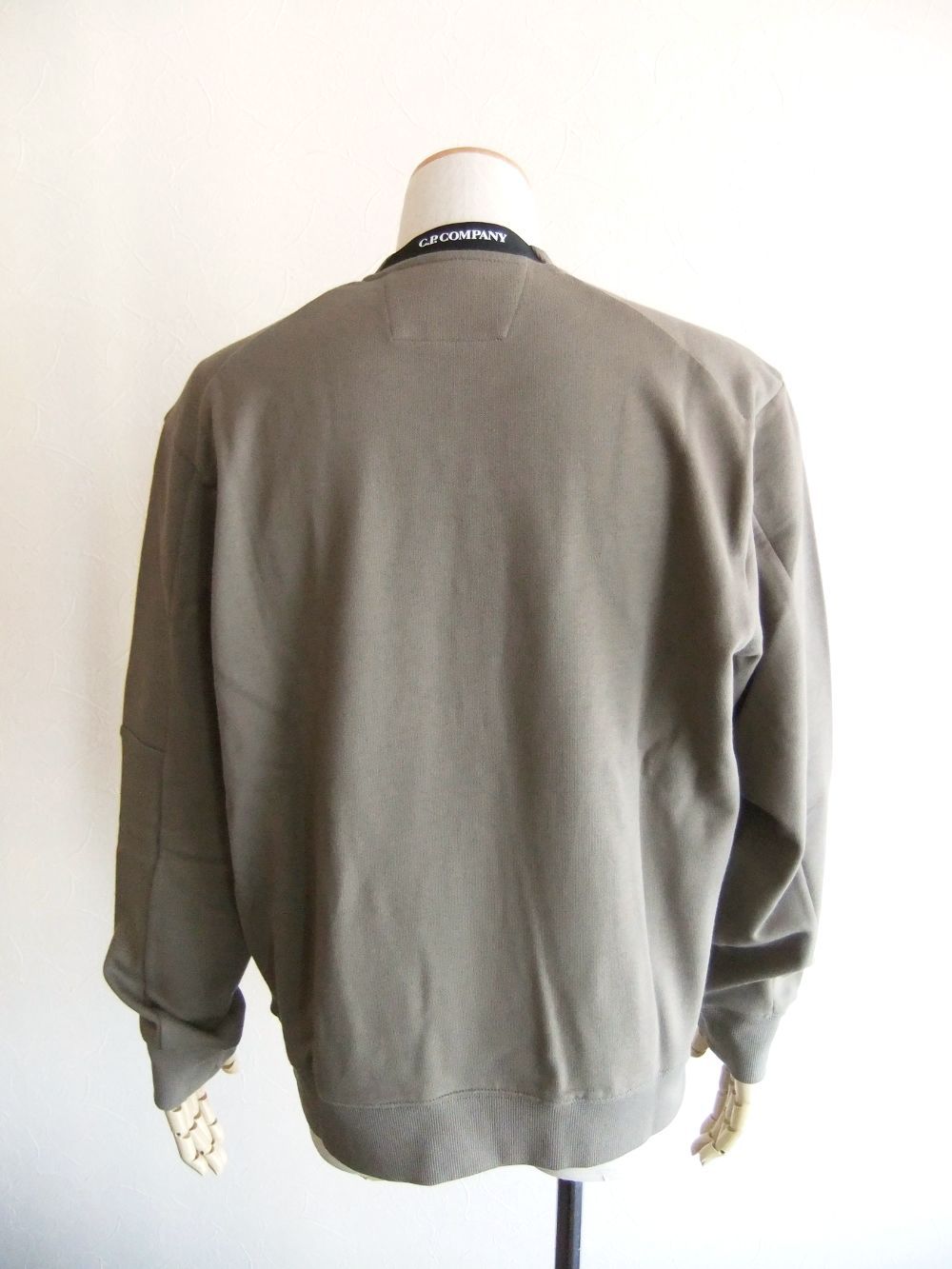 DIAGONAL RAISED FLEECE  SWEATSHIRT  (ライトスモークベージュ) クルーネック スウェットシャツ