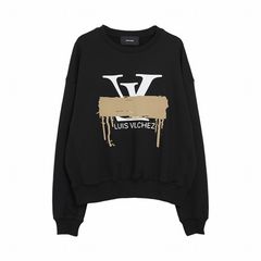 【MICALLE MICALLE Account】 HOMMAGE  DORO LZ SWEAT SHRIT (ブラック)   ロゴ Tトレーナー  MAG103TDC