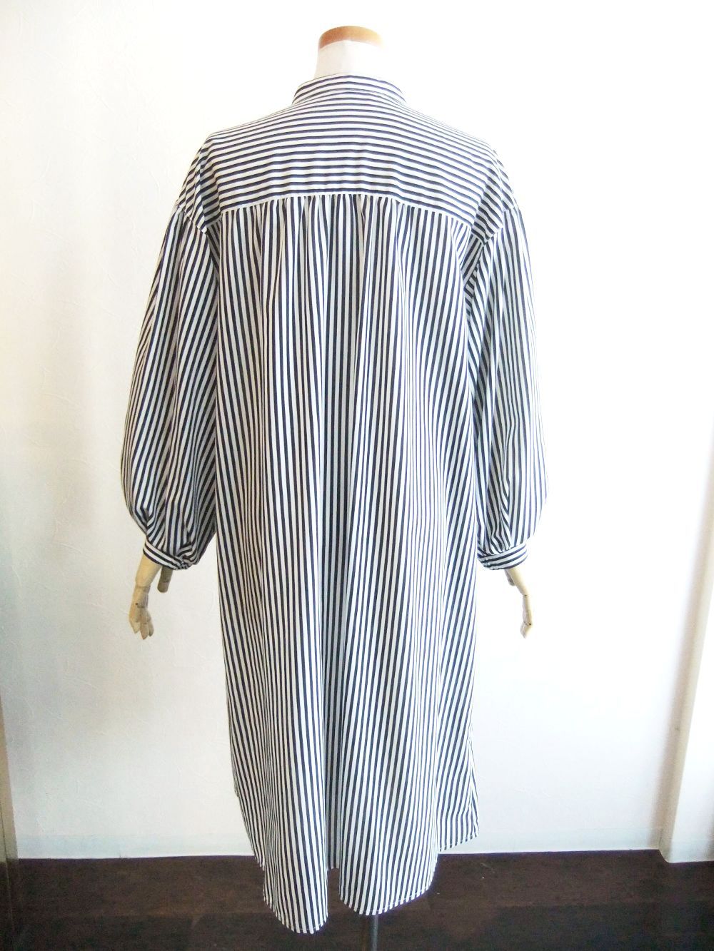 【Arumlily】 ストライプ ロングシャツ ワンピース   RD-60196