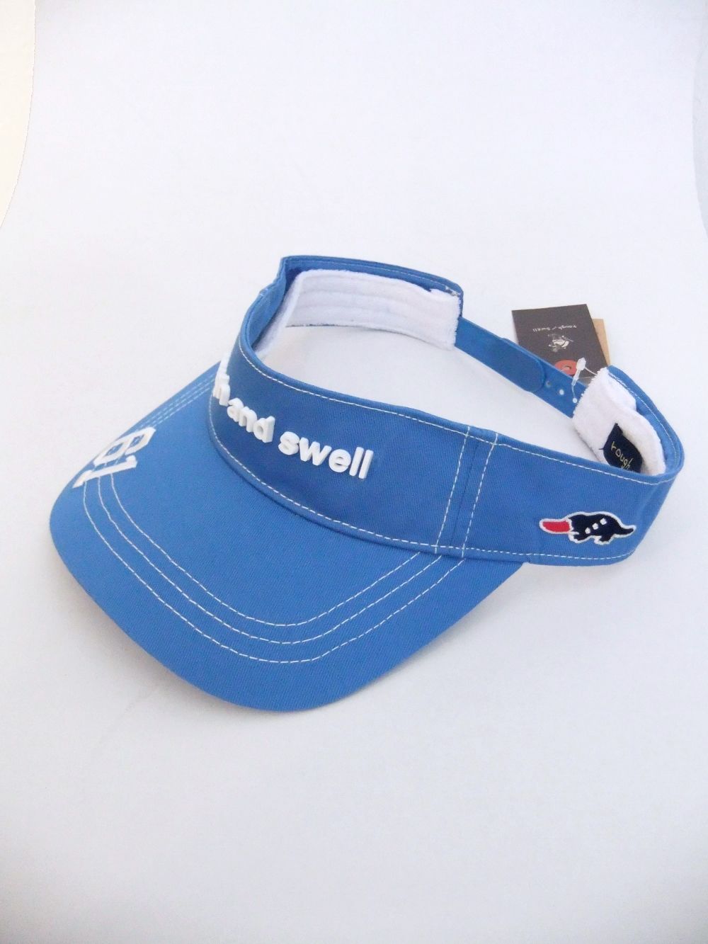 SIMPLE LOGO VISOR ( ブルー) ロゴ入りサンバイザー  RSA-21013