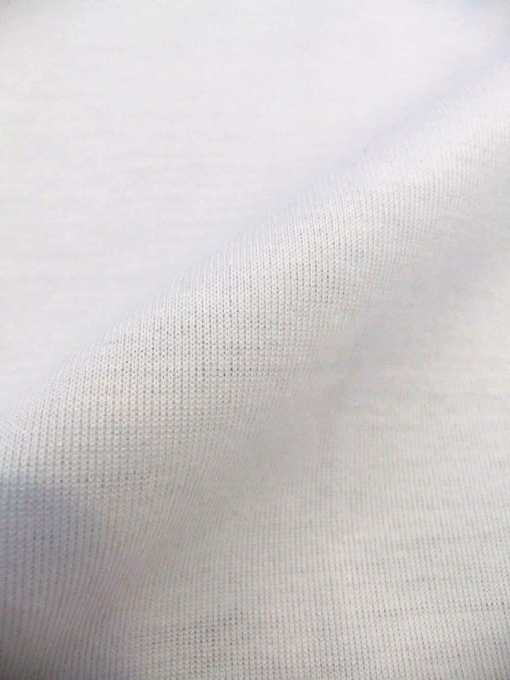 マーセライズ モックネック Tシャツ  (ホワイト)