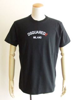 DSQUARED2 MILANO T-SHIRT  ロゴプリント T-SHIRT (ブラック)  S74GD0969