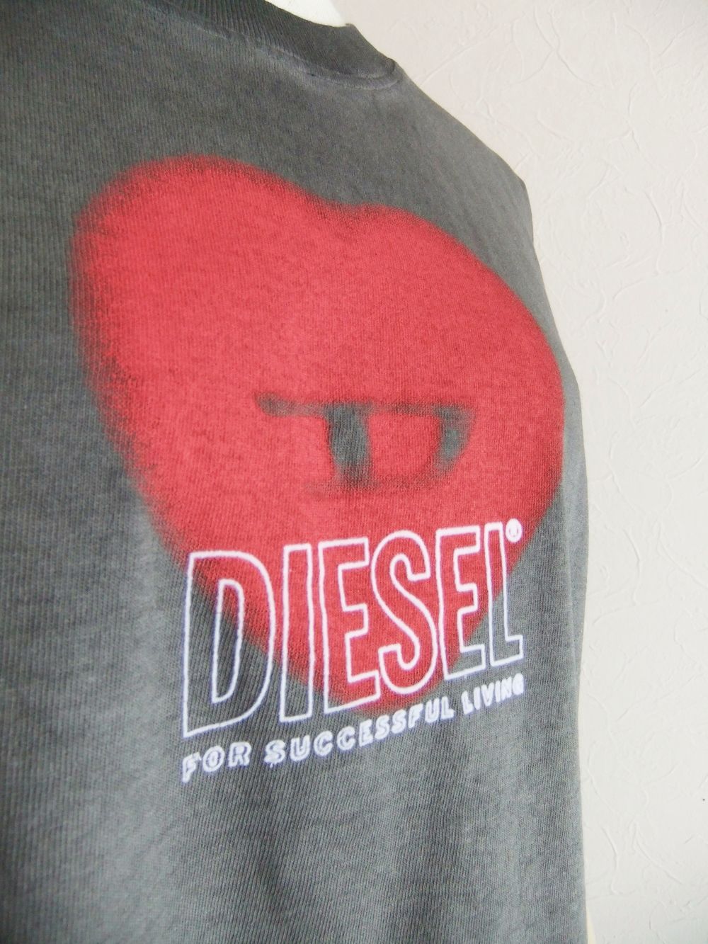 《LADIES》  DIESEL  ❤＋ ロゴプリント T-SHIRT   A12838-AMDA